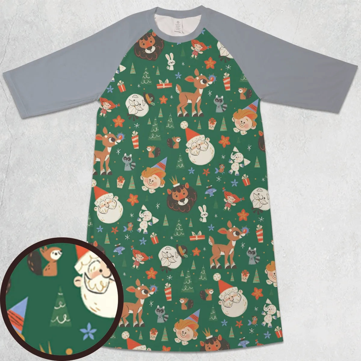 3/4 Sleeve Raglan Dress - K8QZX4V1