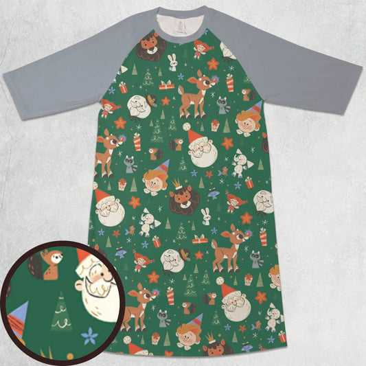 3/4 Sleeve Raglan Dress - K8QZX4V1