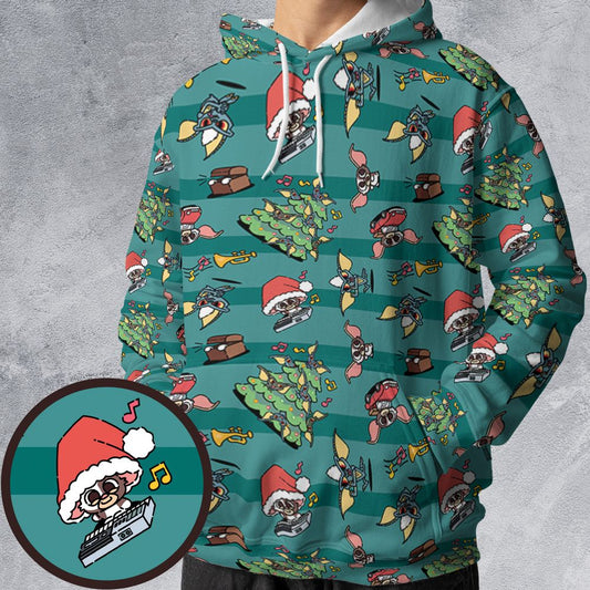 All-over Print Hoodie - W3XW8RBZ -  - 1
