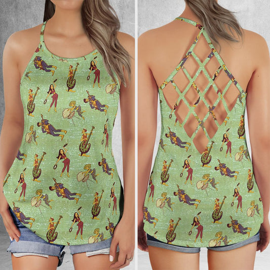 Criss Cross Tank Top - BZ4UB8YH -  - 1