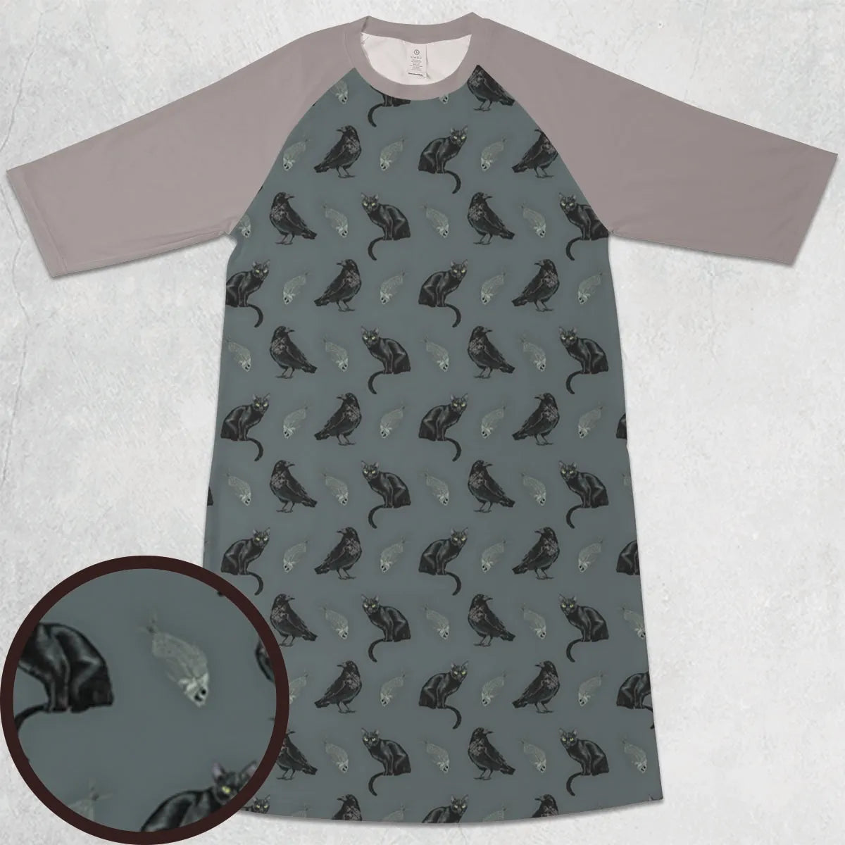 3/4 Sleeve Raglan Dress - KNT3DW29