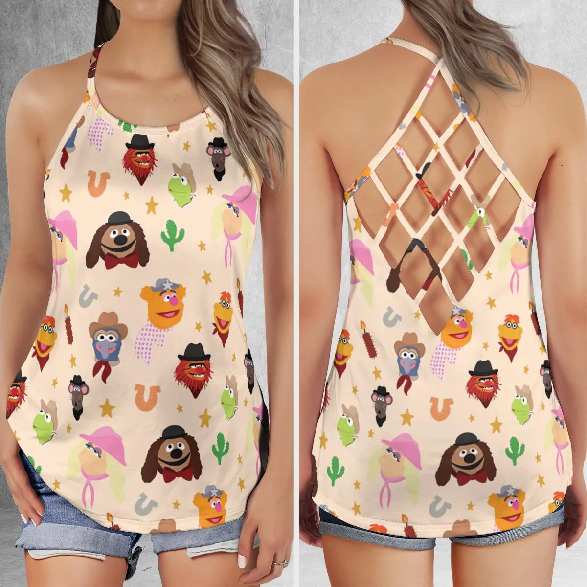 Criss Cross Tank Top - LYG5A6AK