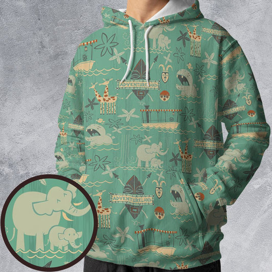 All-over Print Hoodie - D4P7US1R -  - 1