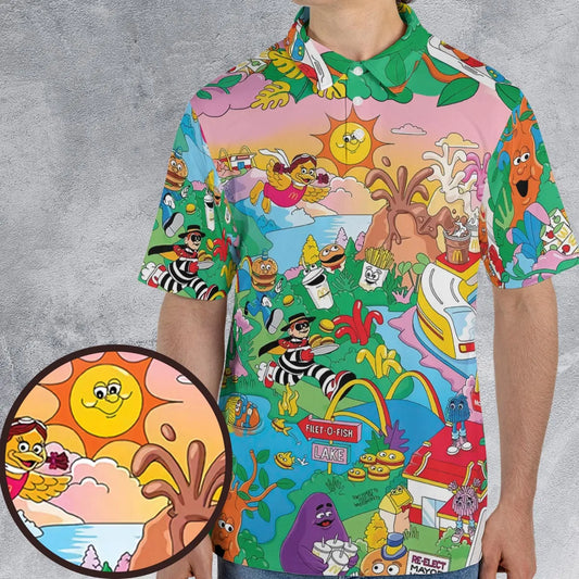 AOP Men/Women Polo Shirt - W9KK84PF