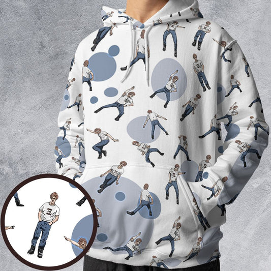 All-over Print Hoodie - W235YD7R -  - 1
