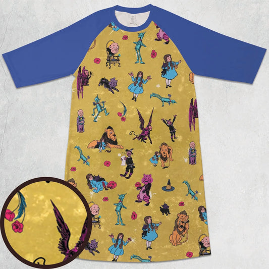 3/4 Sleeve Raglan Dress - YK1E3KTG