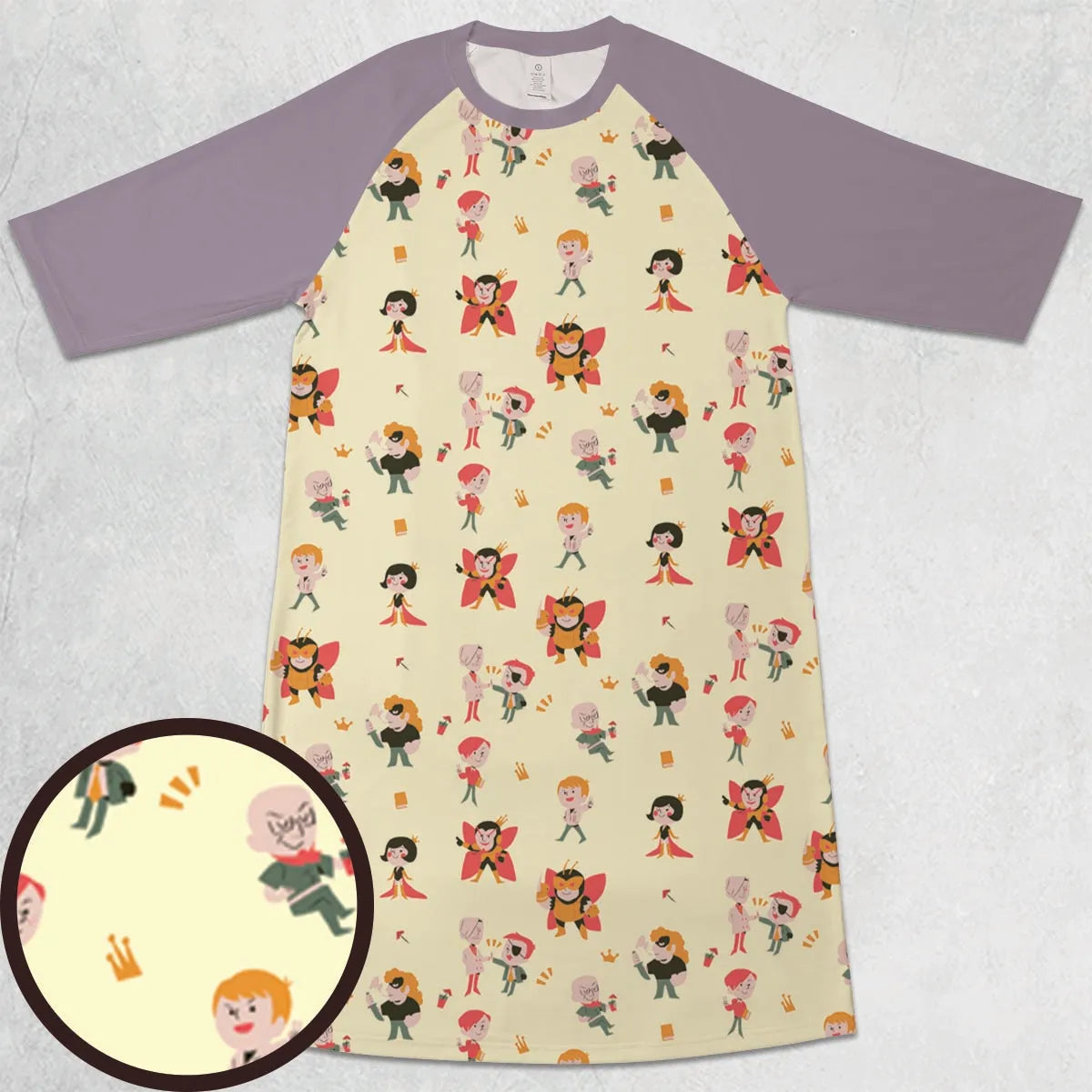 3/4 Sleeve Raglan Dress - HQKG1BAP