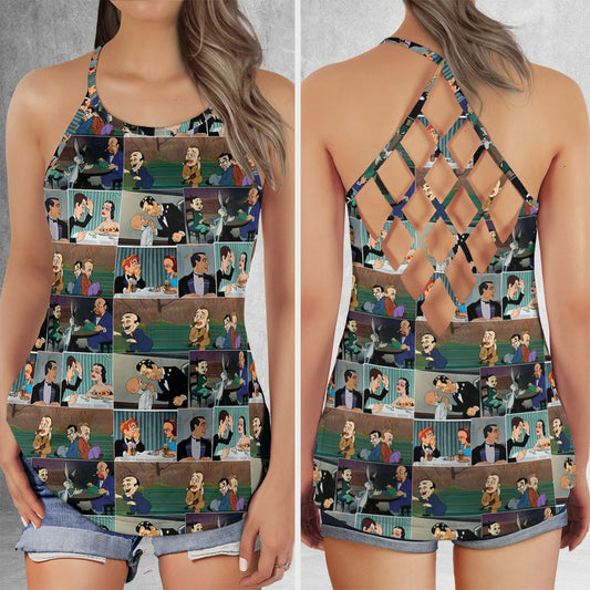 Criss Cross Tank Top - 36UCG3AB -  - 1