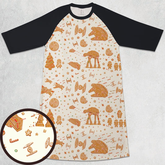 3/4 Sleeve Raglan Dress - UMT1YXYQ