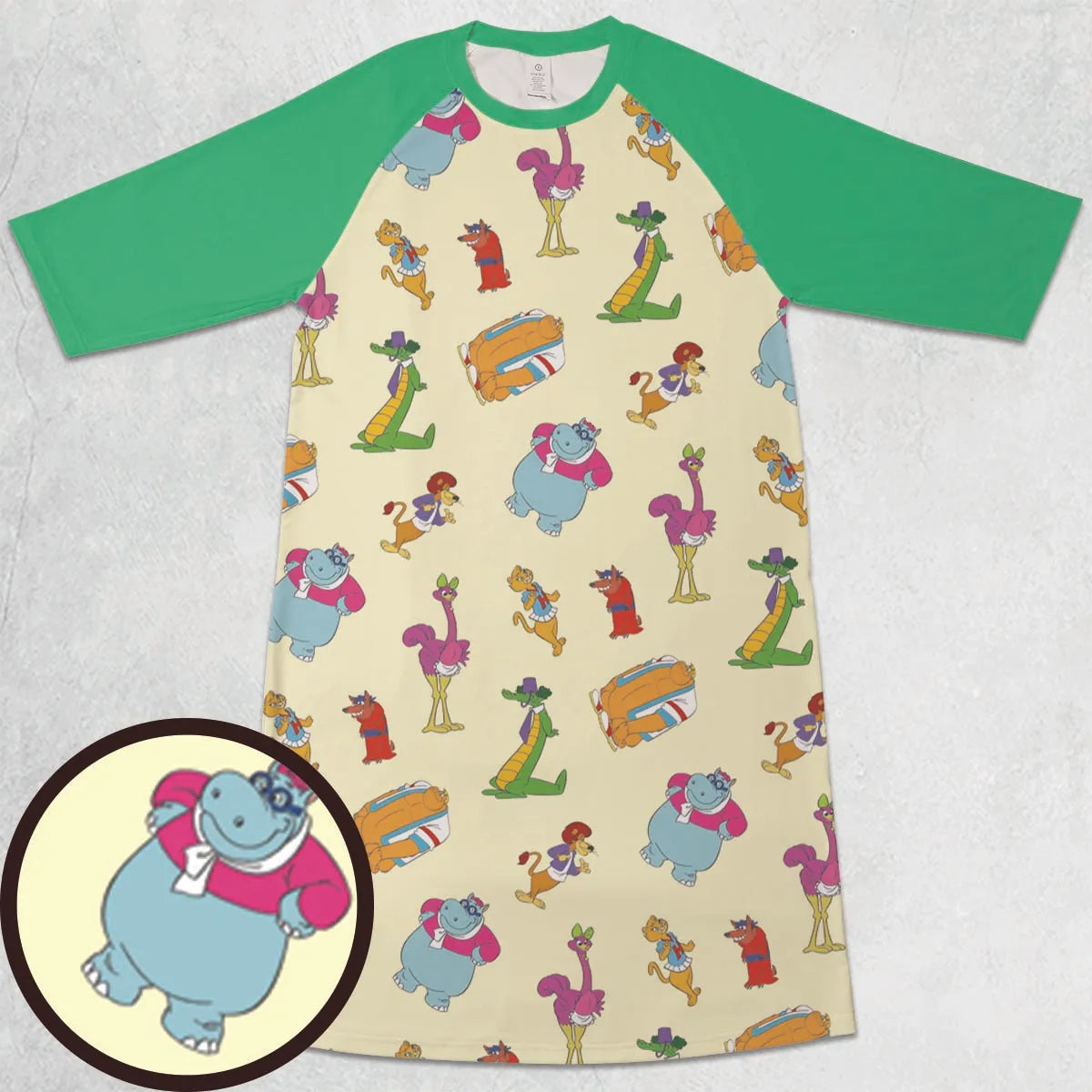 3/4 Sleeve Raglan Dress - RUG5UWHC