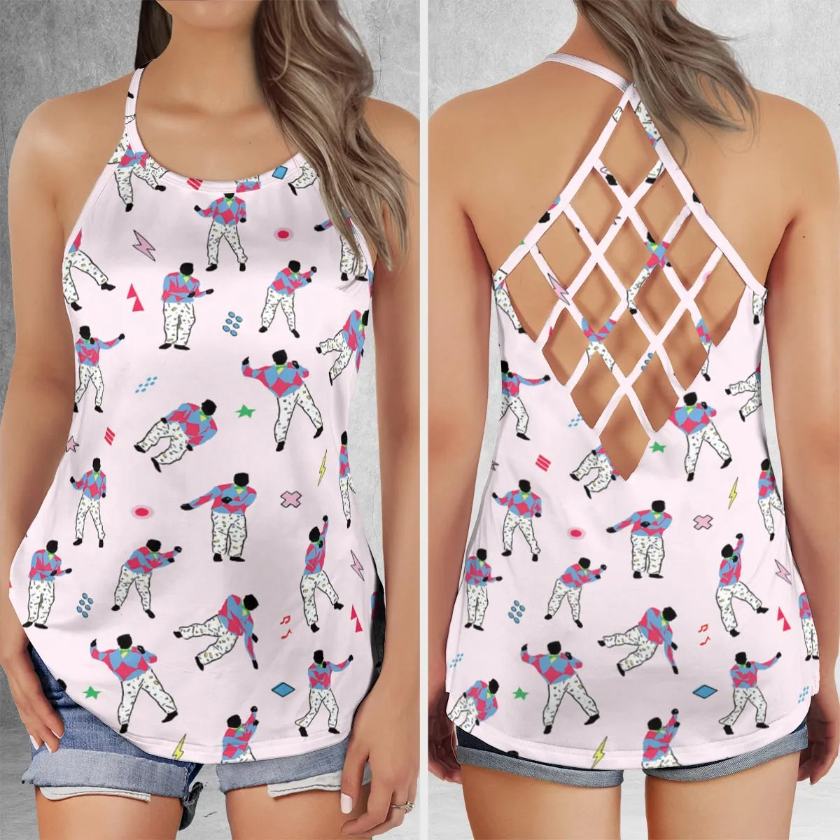 Criss Cross Tank Top - 4AYFQUFH