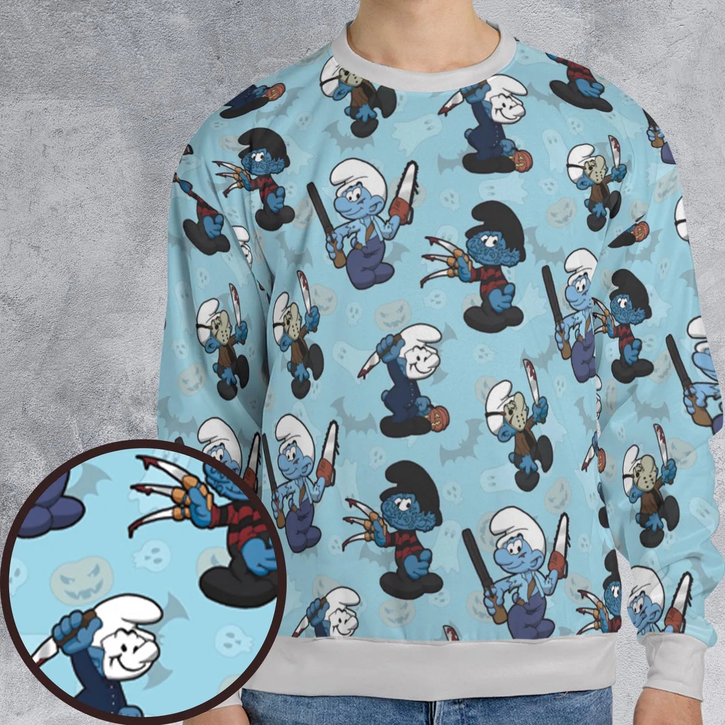 All-over Print Sweatshirt - 7XBPZ3KR