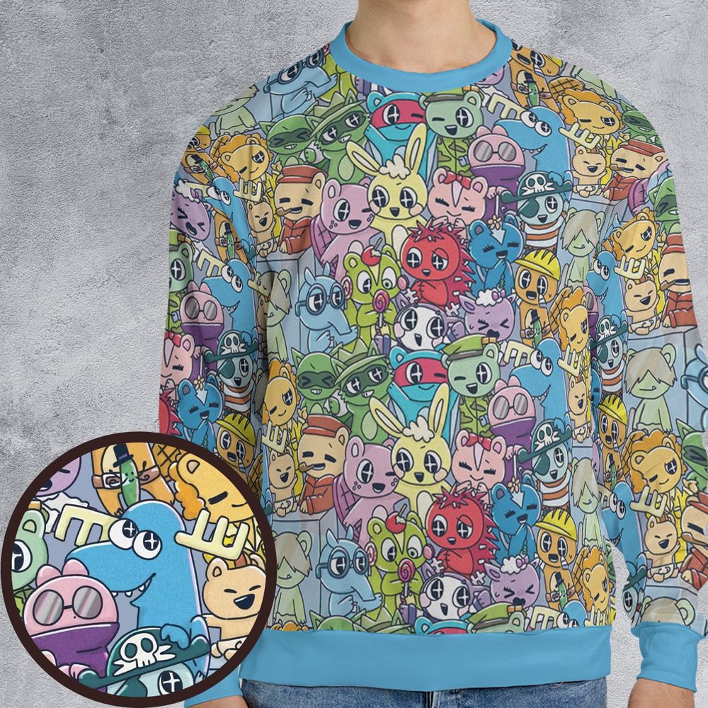 All-over Print Sweatshirt - W3J85TRN -  - 1