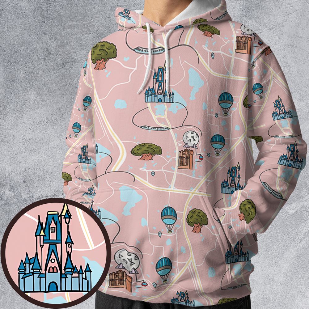 All-over Print Hoodie - AMAJVKDE -  - 1