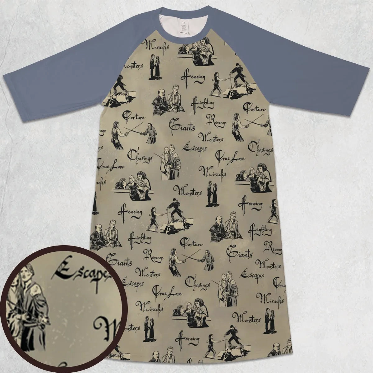 3/4 Sleeve Raglan Dress - A82BHHUP