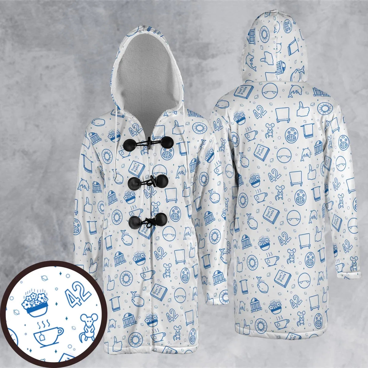 Hooded Cloak Coat - 6ATGR439