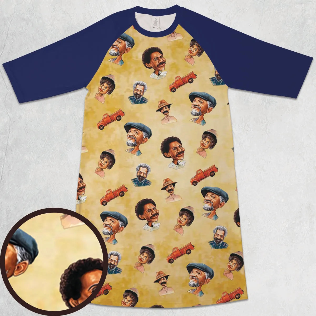 3/4 Sleeve Raglan Dress - VWQ5QF2Q
