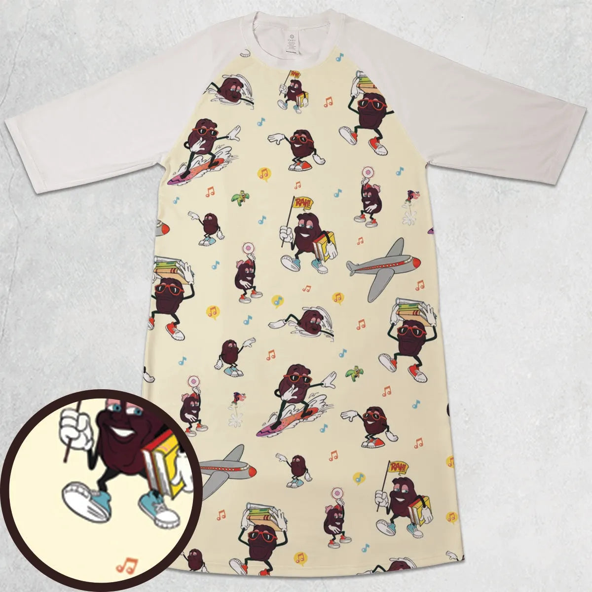 3/4 Sleeve Raglan Dress - UMG341C7