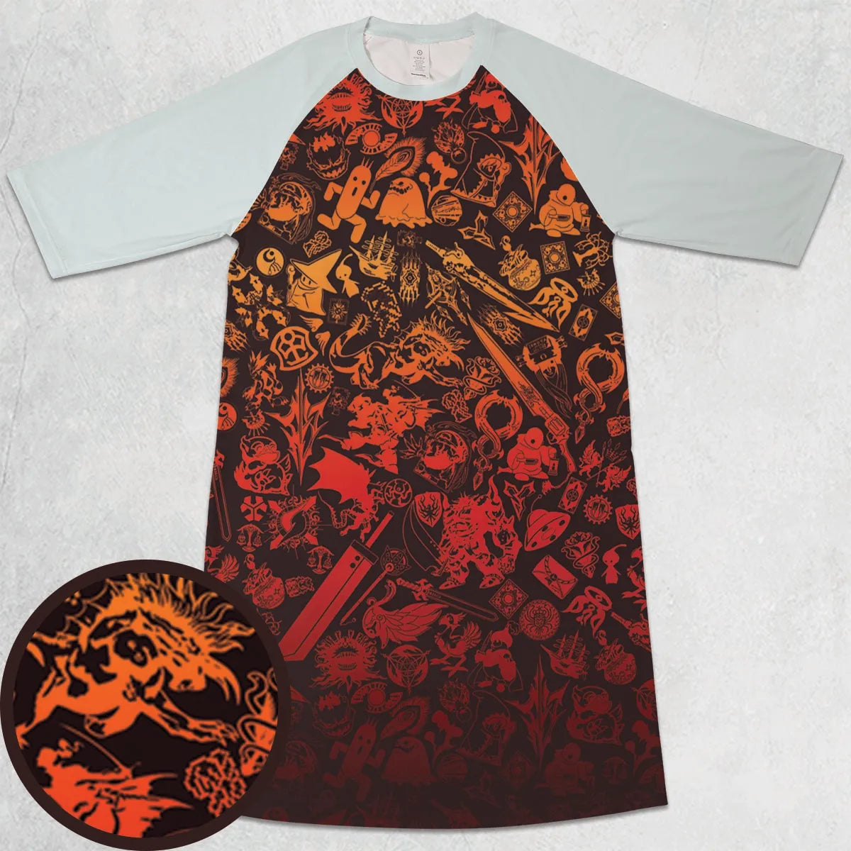 3/4 Sleeve Raglan Dress - YJVN8QRL