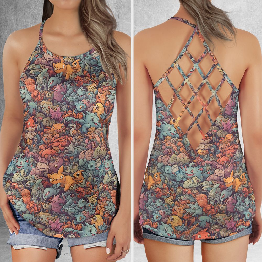 Criss Cross Tank Top - SUG66UJ8 -  - 1