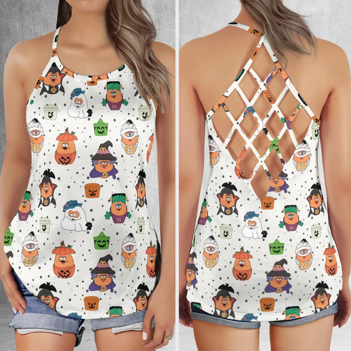 Criss Cross Tank Top - PJB371WG