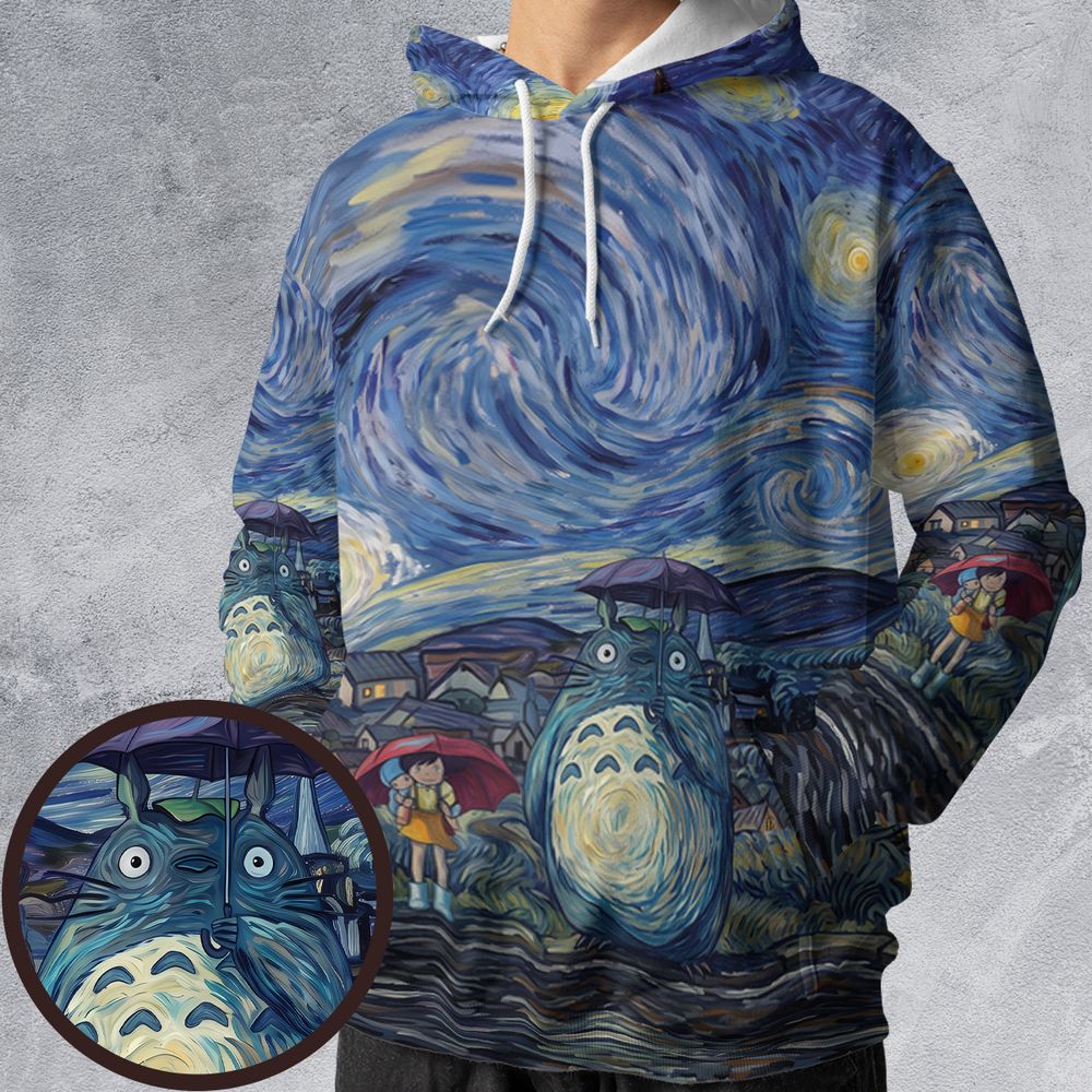 Starry Night with Totoro -  - 1
