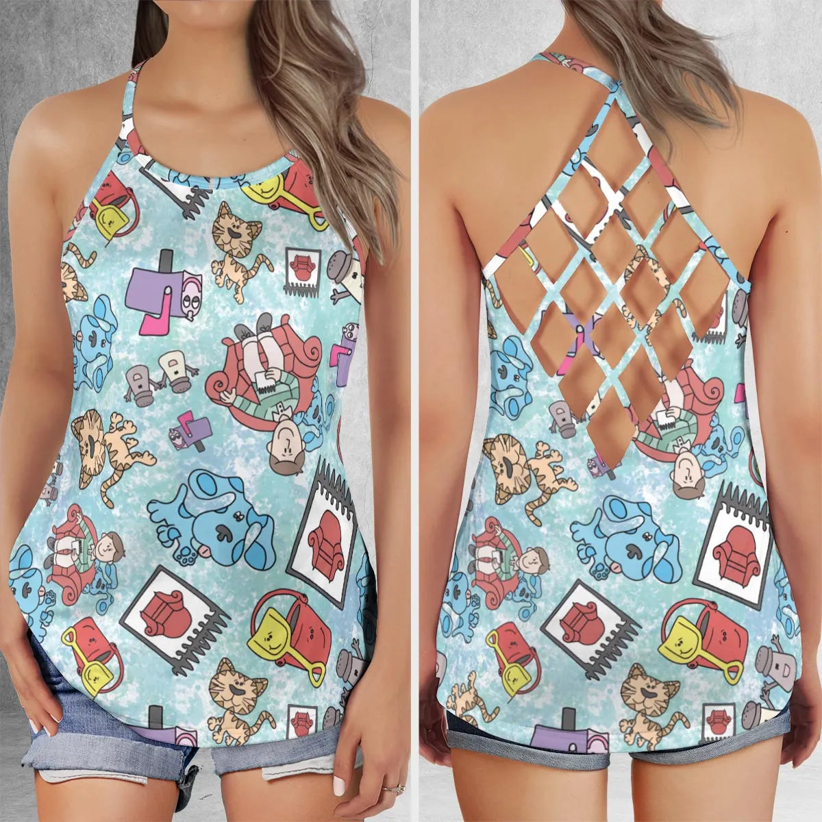 Criss Cross Tank Top - 2S4VCD4P