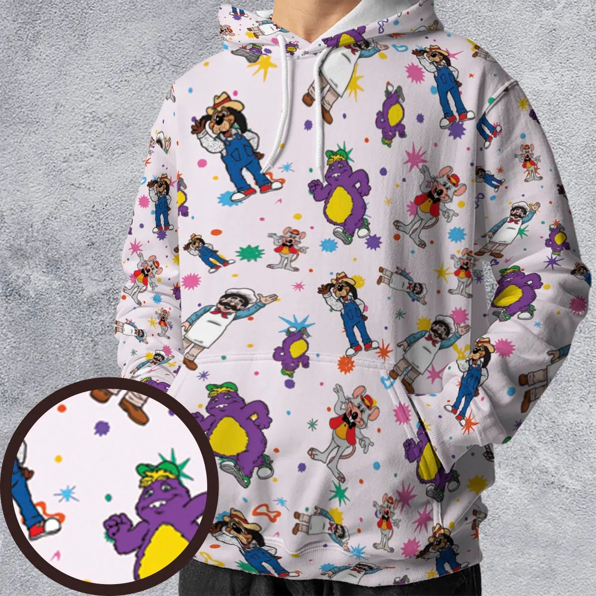 All-over Print Hoodie - HADJ56LD