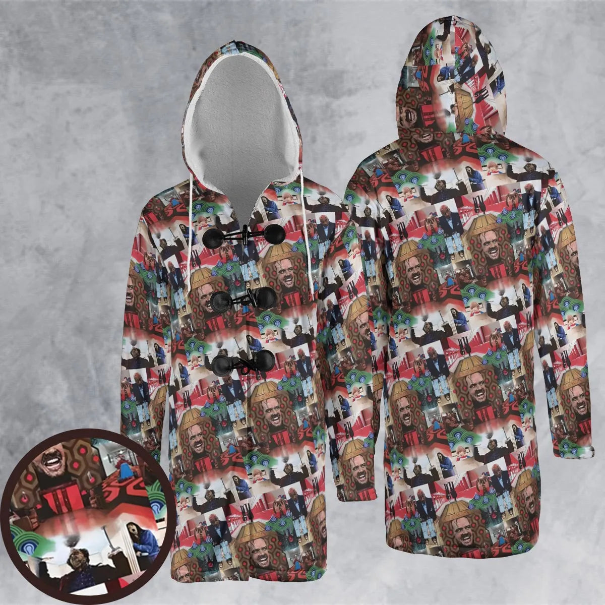 Hooded Cloak Coat - 6GF69J5D