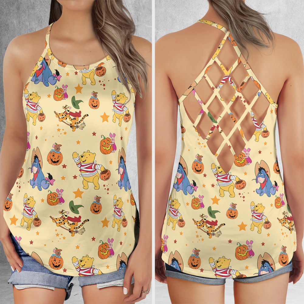 Criss Cross Tank Top - BFLWM66W -  - 1