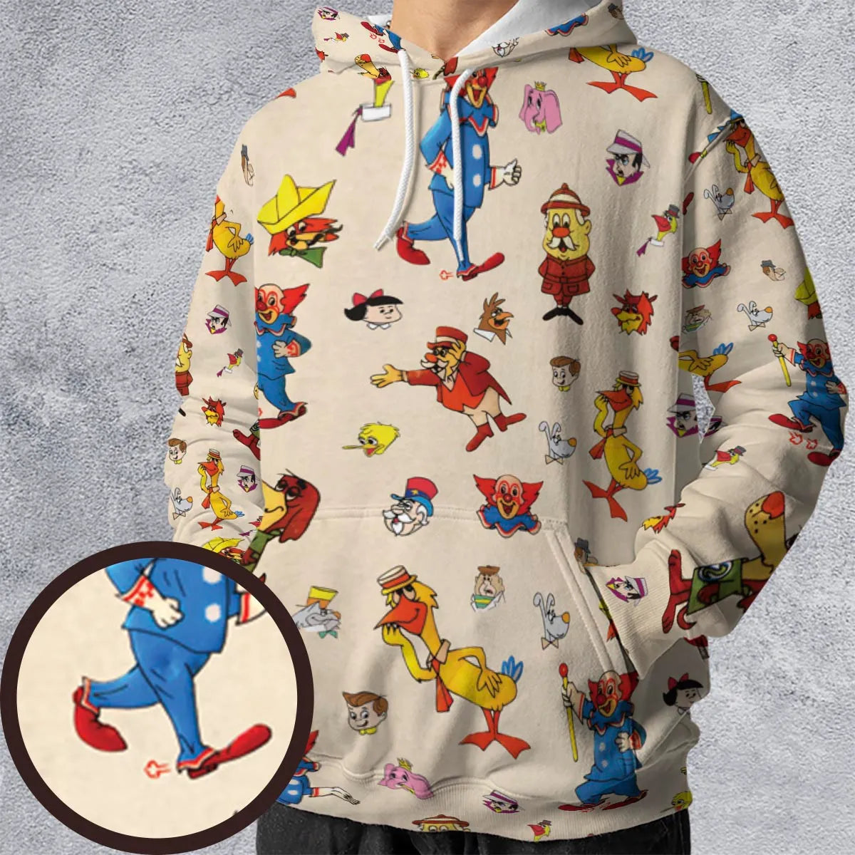 All-over Print Hoodie - EDFFJJXL