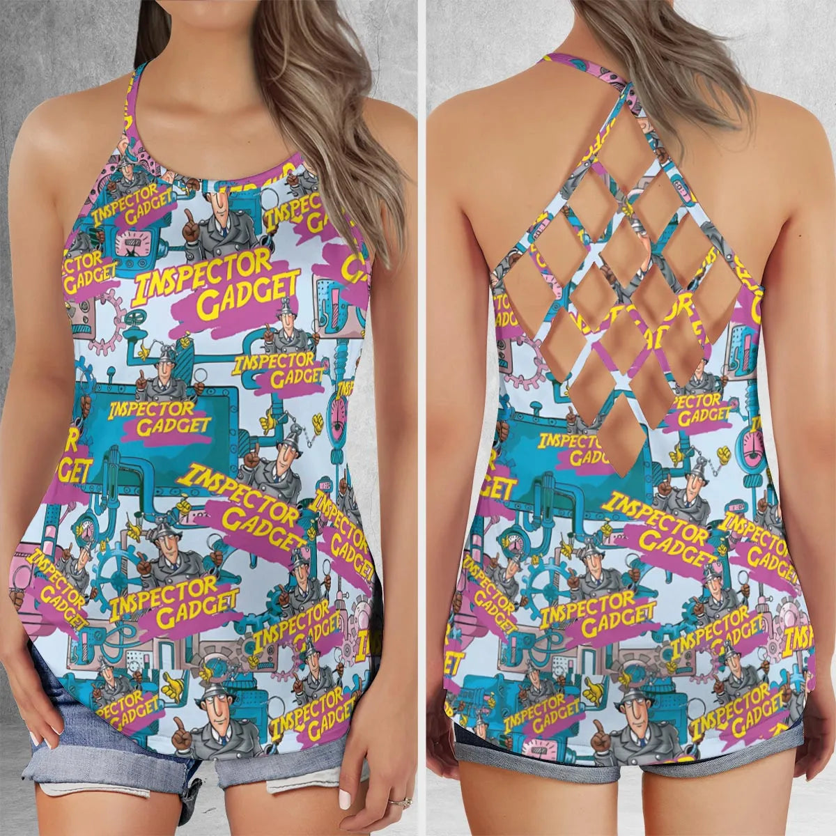 Criss Cross Tank Top - CU684WNF