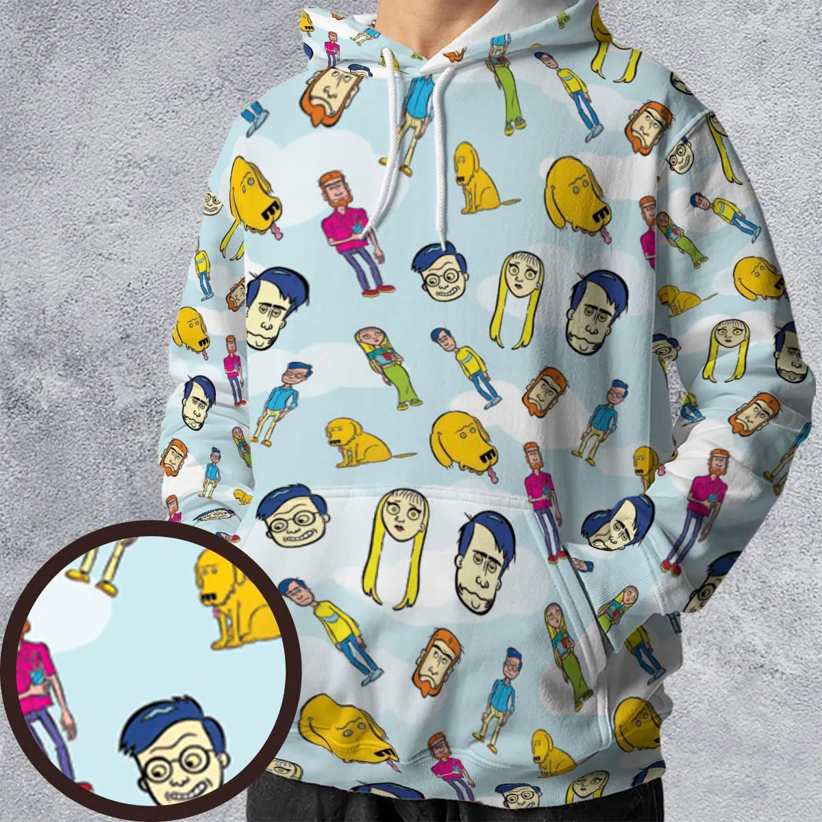 All-over Print Hoodie - 5XSZBPTA