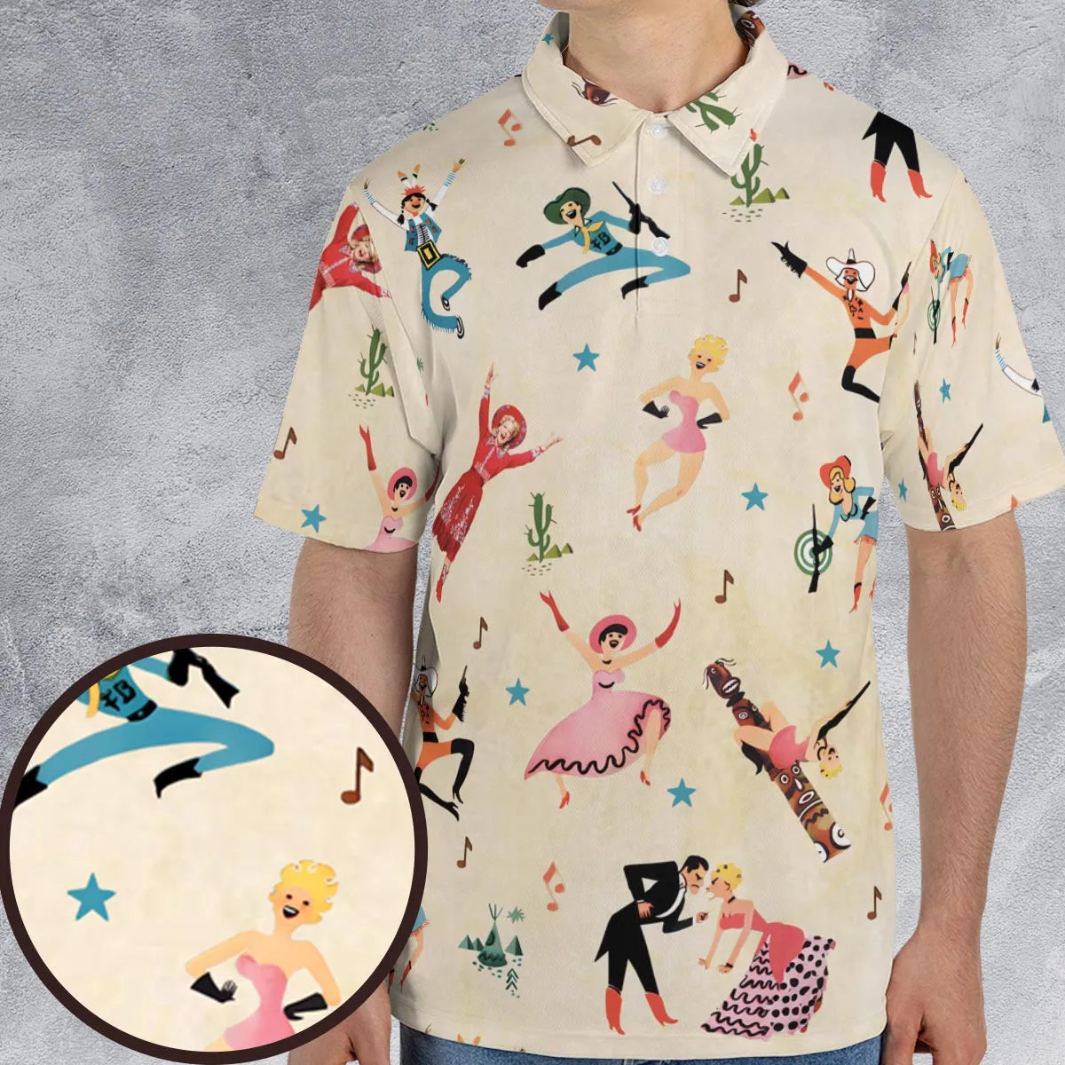 AOP Men/Women Polo Shirt - LKXVH8K3