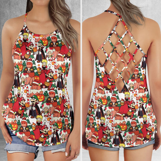 Criss Cross Tank Top - WGLKX3A9 -  - 1