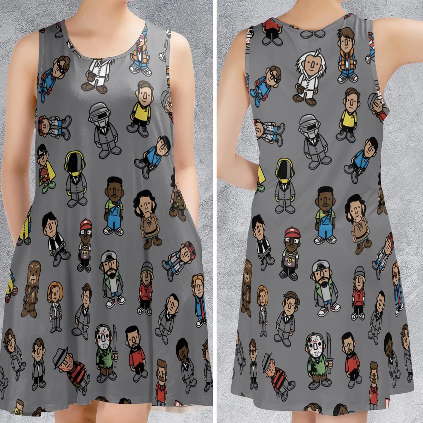 Sleeveless Dress - BVUJ4FZC