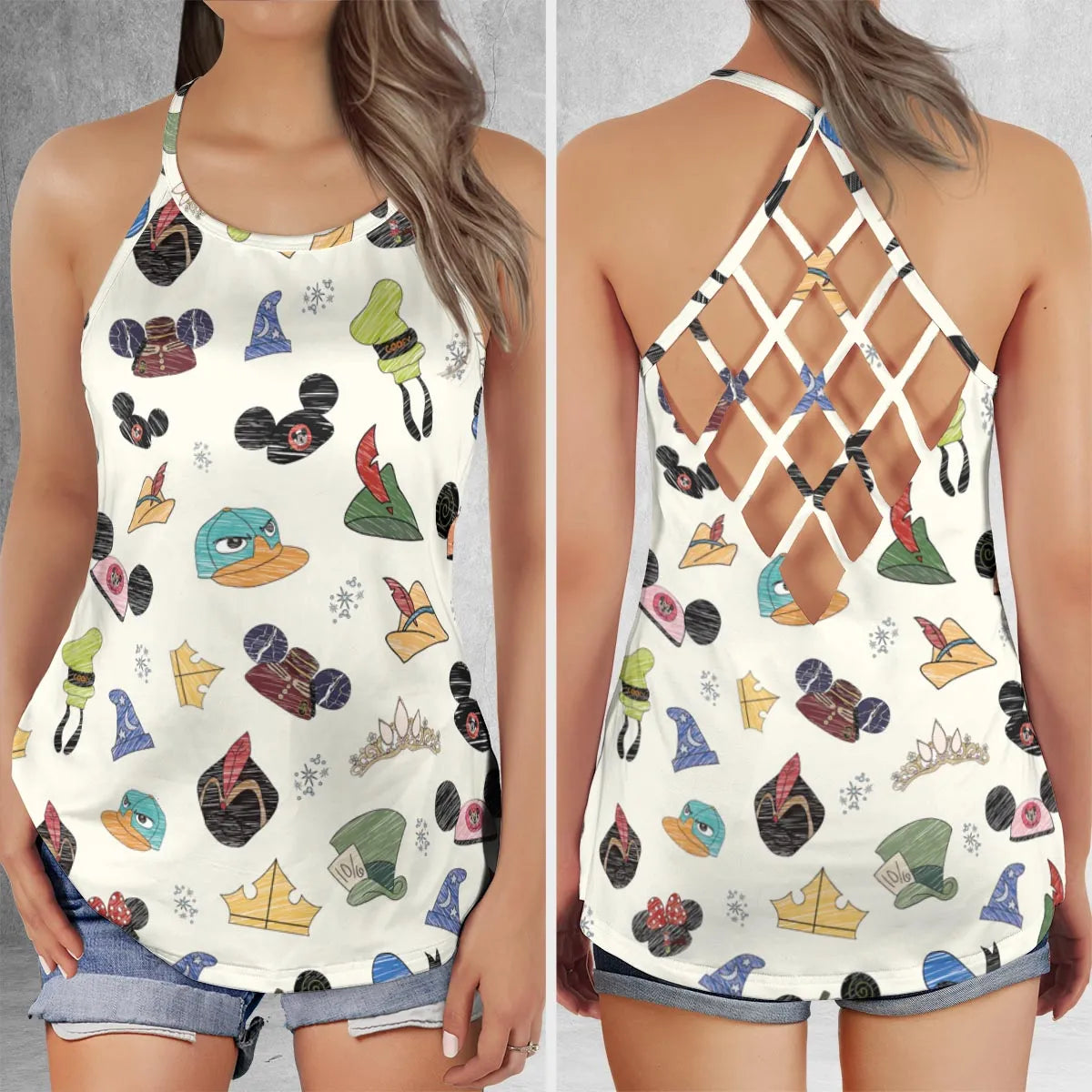 Criss Cross Tank Top - ARSP3VKT