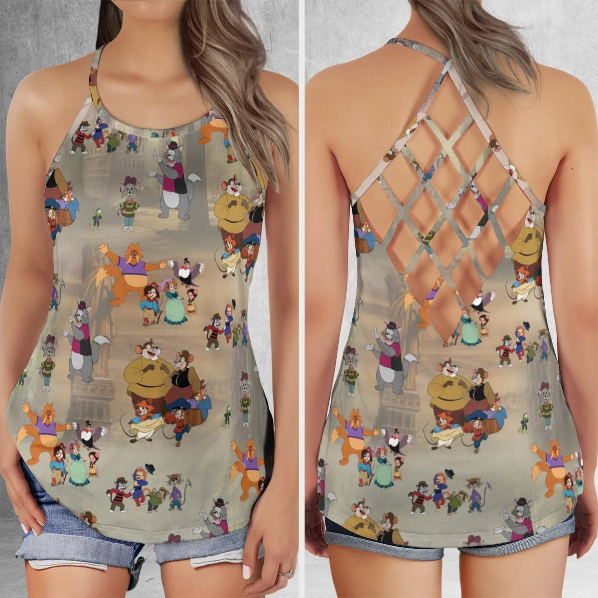 Criss Cross Tank Top - LQYGG8T1