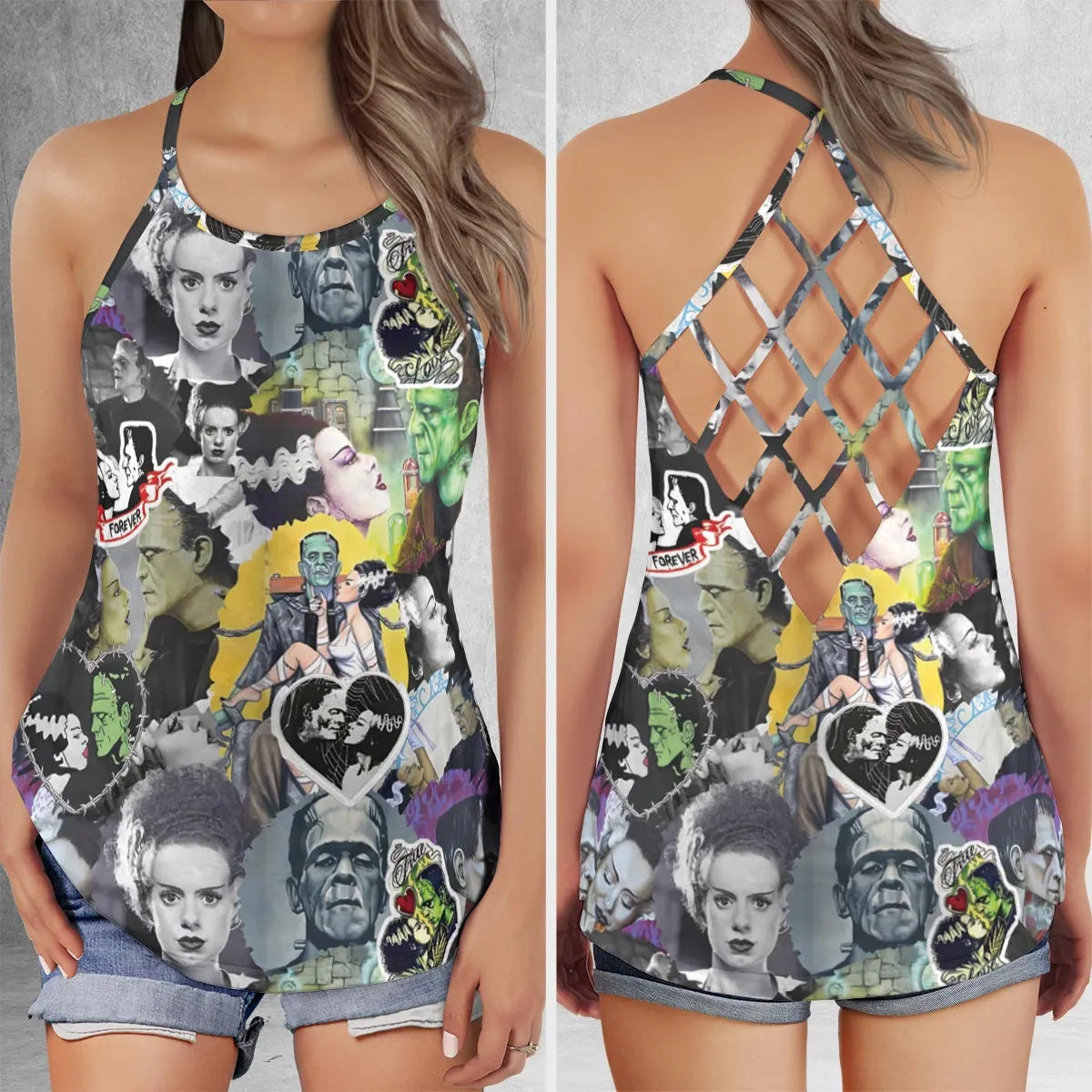 Criss Cross Tank Top - AAC7S2V8