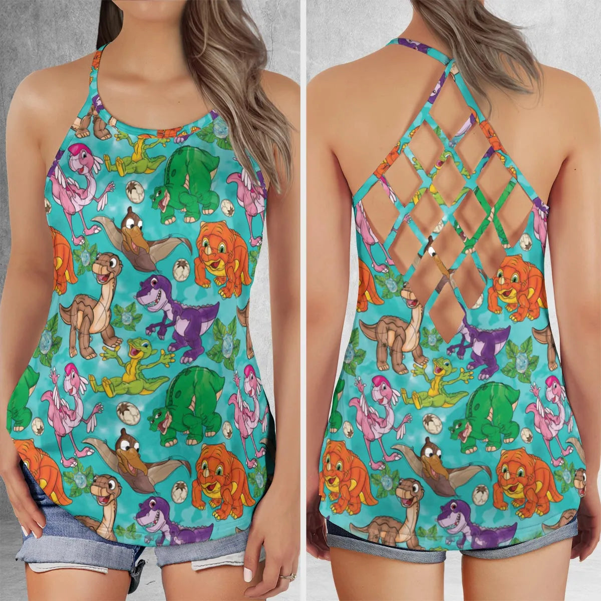 Criss Cross Tank Top - HHR1LRPZ