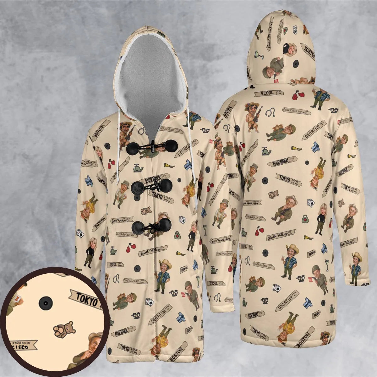 Hooded Cloak Coat - 5FR81LG6
