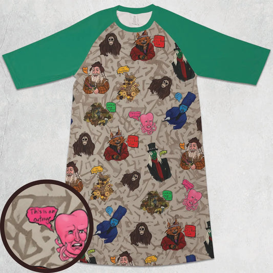 3/4 Sleeve Raglan Dress - 1F7MQ4KR