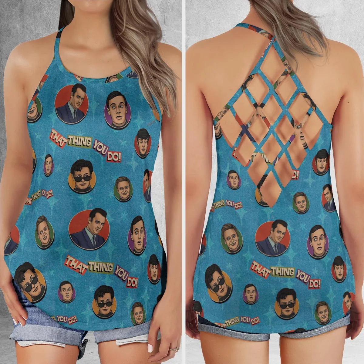 Criss Cross Tank Top - QQECZRAT
