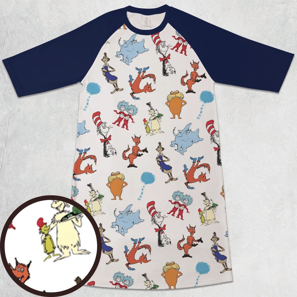 3/4 Sleeve Raglan Dress - YMAST4KG