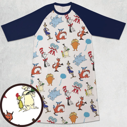 3/4 Sleeve Raglan Dress - YMAST4KG