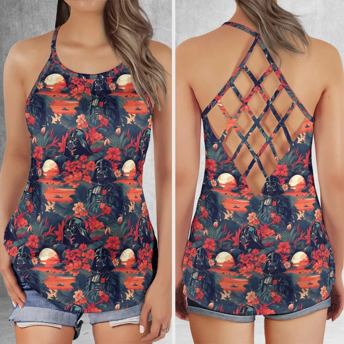 Criss Cross Tank Top - 9JESC51G