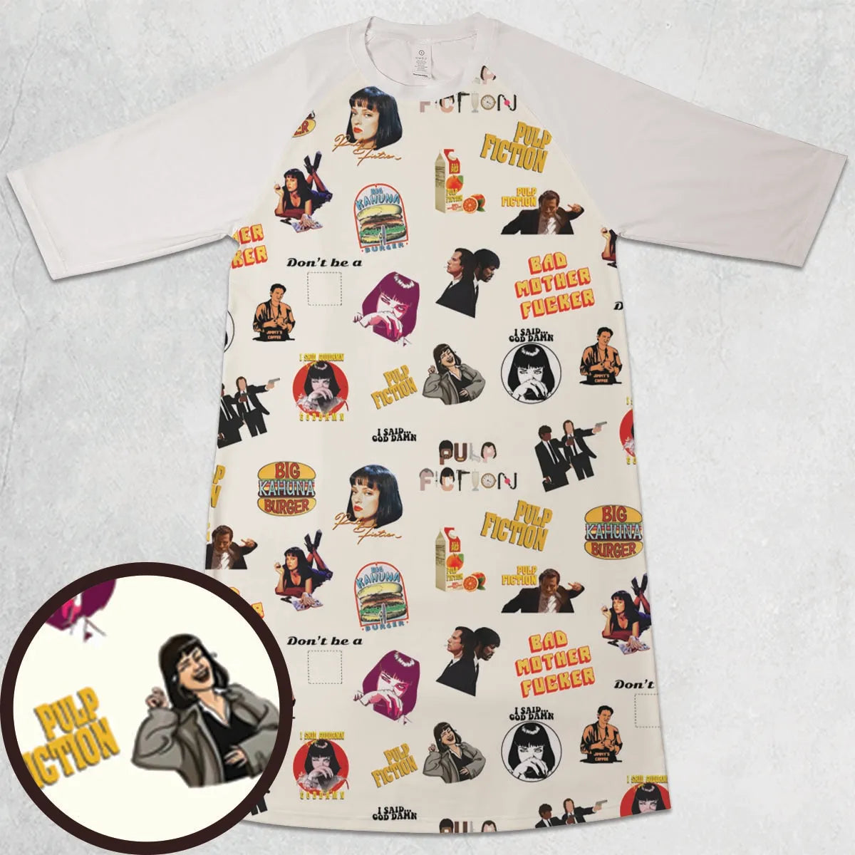 3/4 Sleeve Raglan Dress - 1AA3WA7Y