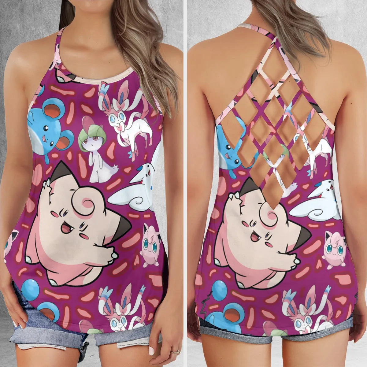 Criss Cross Tank Top - X54UXXNS
