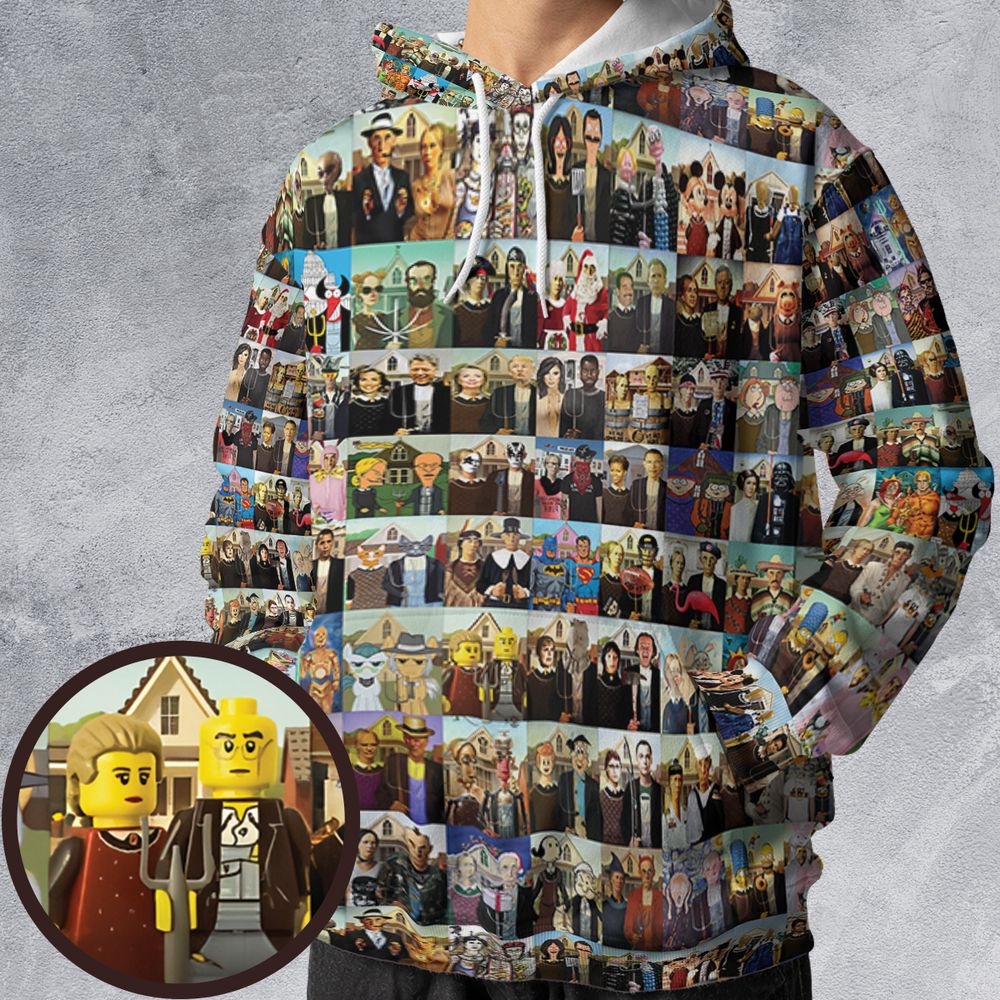 All-over Print Hoodie - YGJSD48R -  - 1