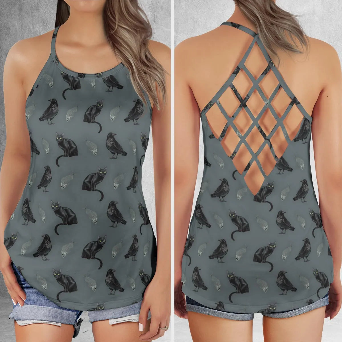 Criss Cross Tank Top - T5LGPHWB